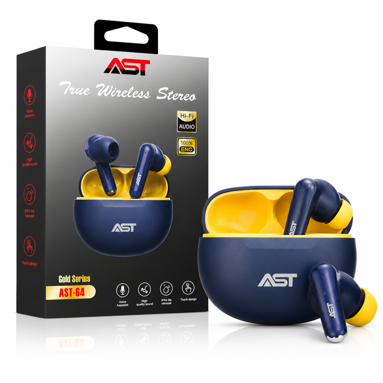 AST TWS G4 Gold Series Earbuds