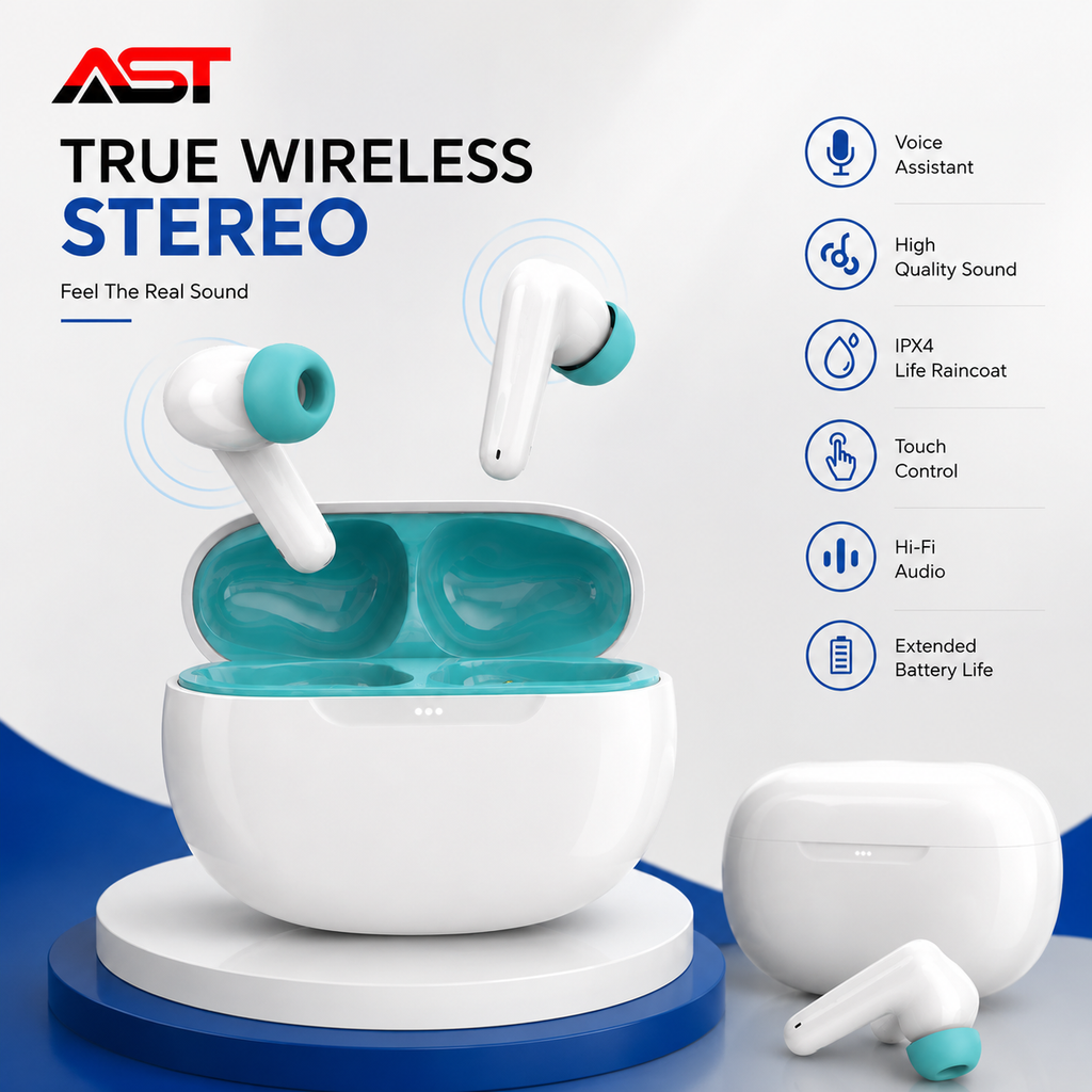 AST TWS G4 Gold Series Earbuds