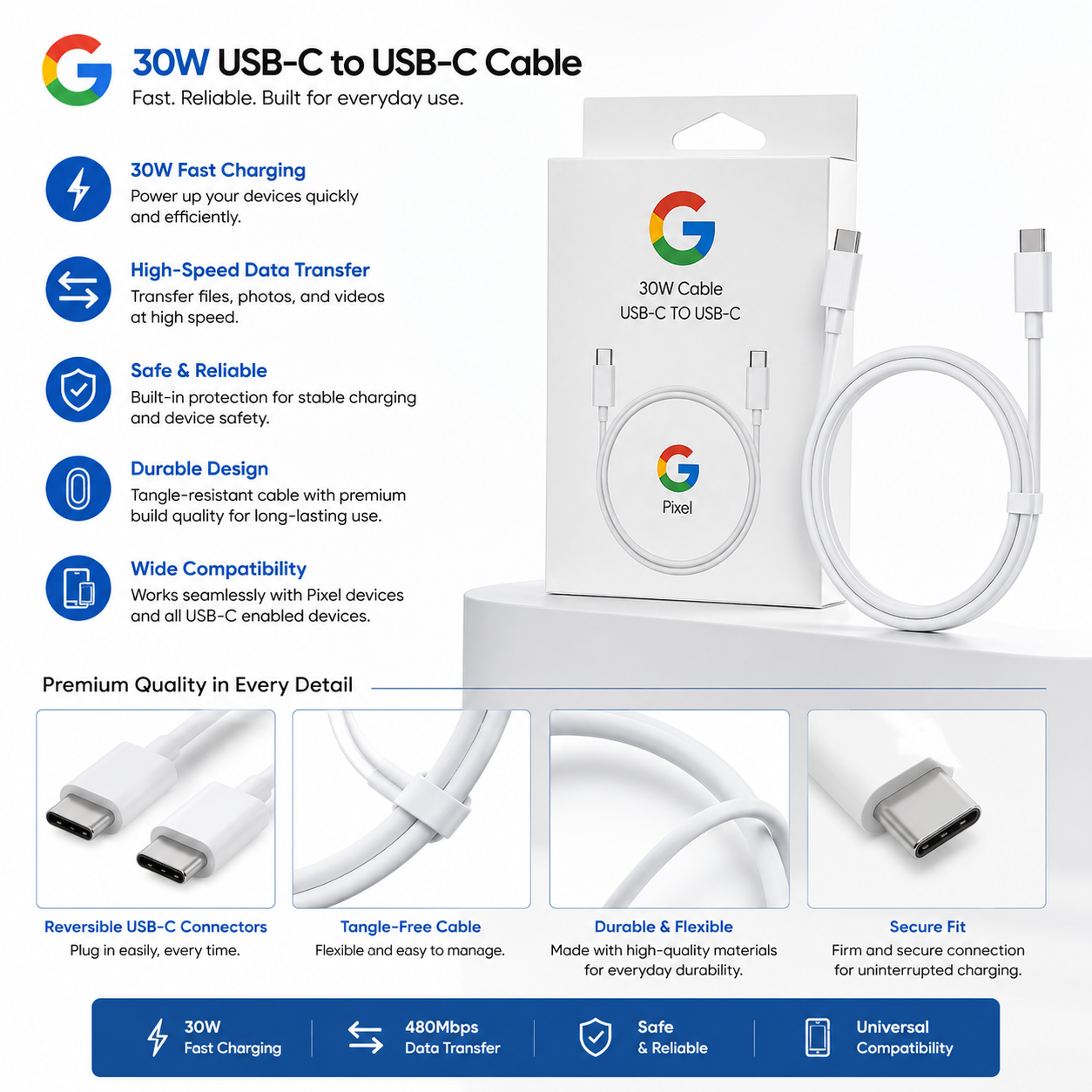 Original Google Pixel Charging Cable
