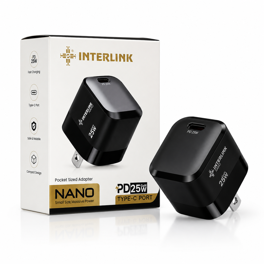Interlink PD 25W Type C Port Charging Adapter